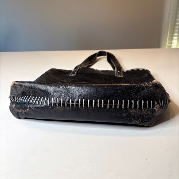 Bed Stu Skye II Women's Leather Tote Bag Handcrafted Distressed Whipstitch - Picture 5 of 12